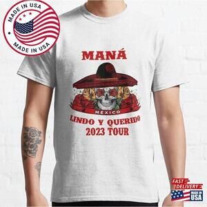 Mana  Mexico Lin Do Y Querido T-Shirt Retro Shirt Skull Tee Unisex
